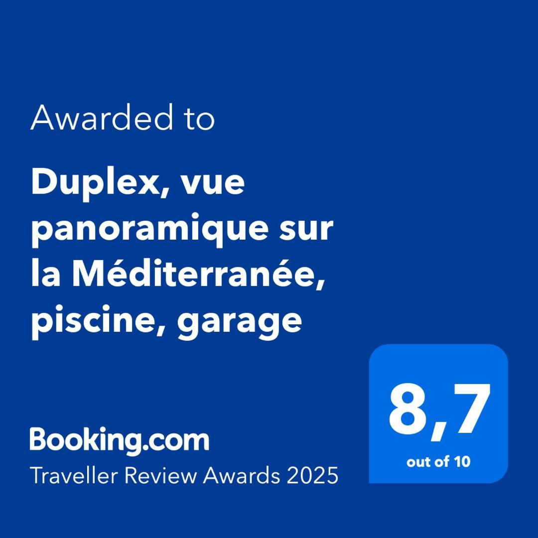 Duplex, Vue Panoramique Sur La Mediterranee, Piscine, Garage Saint-Raphael  Ngoại thất bức ảnh
